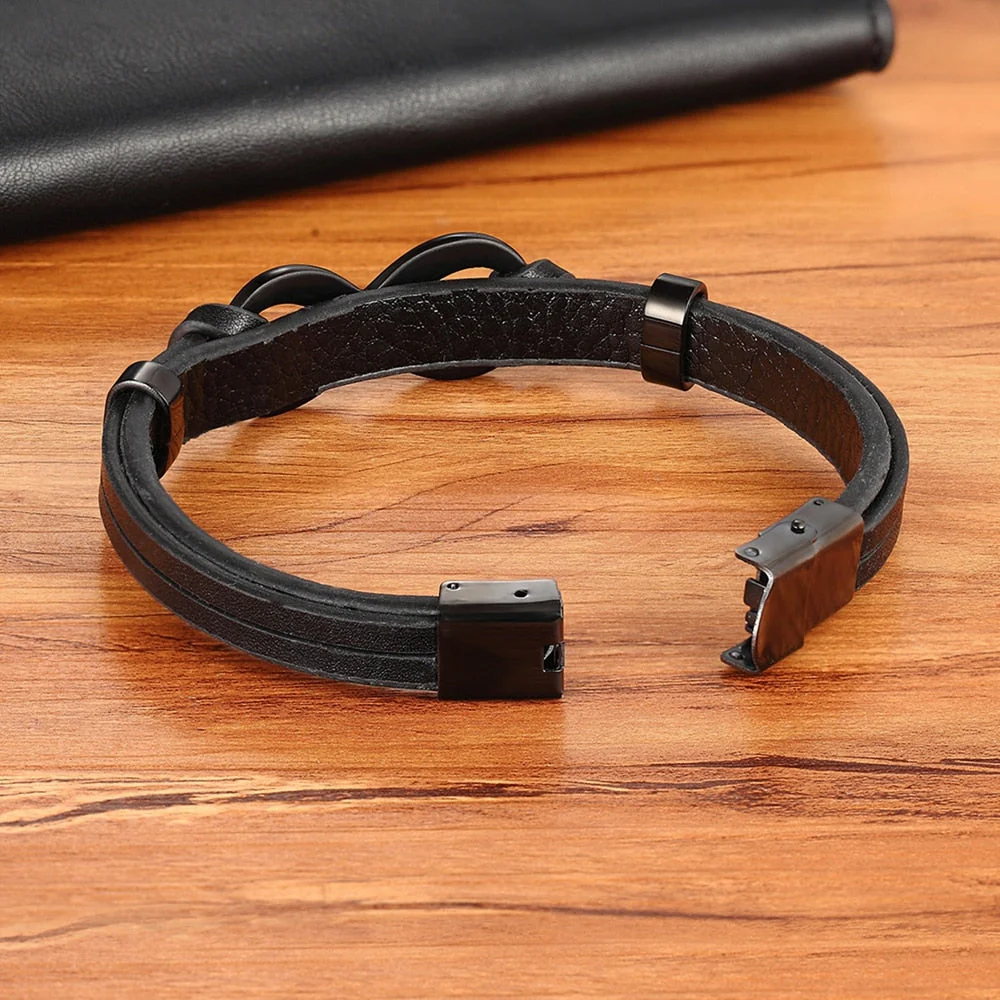 Pulseira de Couro Símbolo Infinito - Image 5