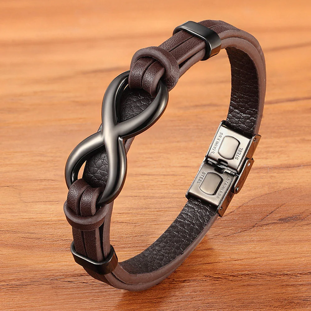 Pulseira de Couro Símbolo Infinito - Image 7