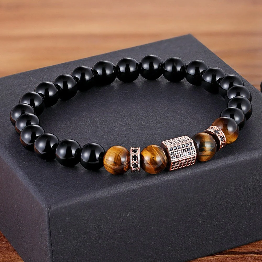 Pulseira de Pedras Onix - Image 4