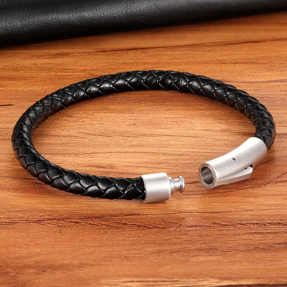 Pulseira de Couro Fina - Image 11